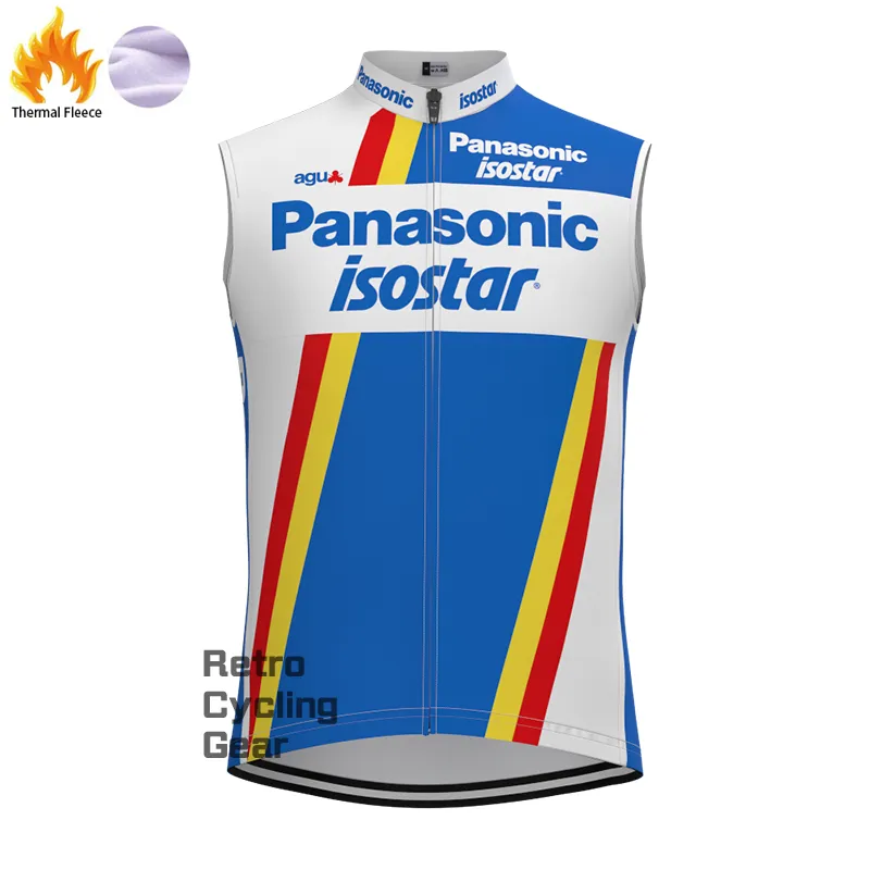 1980s Panasonic Fleece Retro Long Cycling Kits