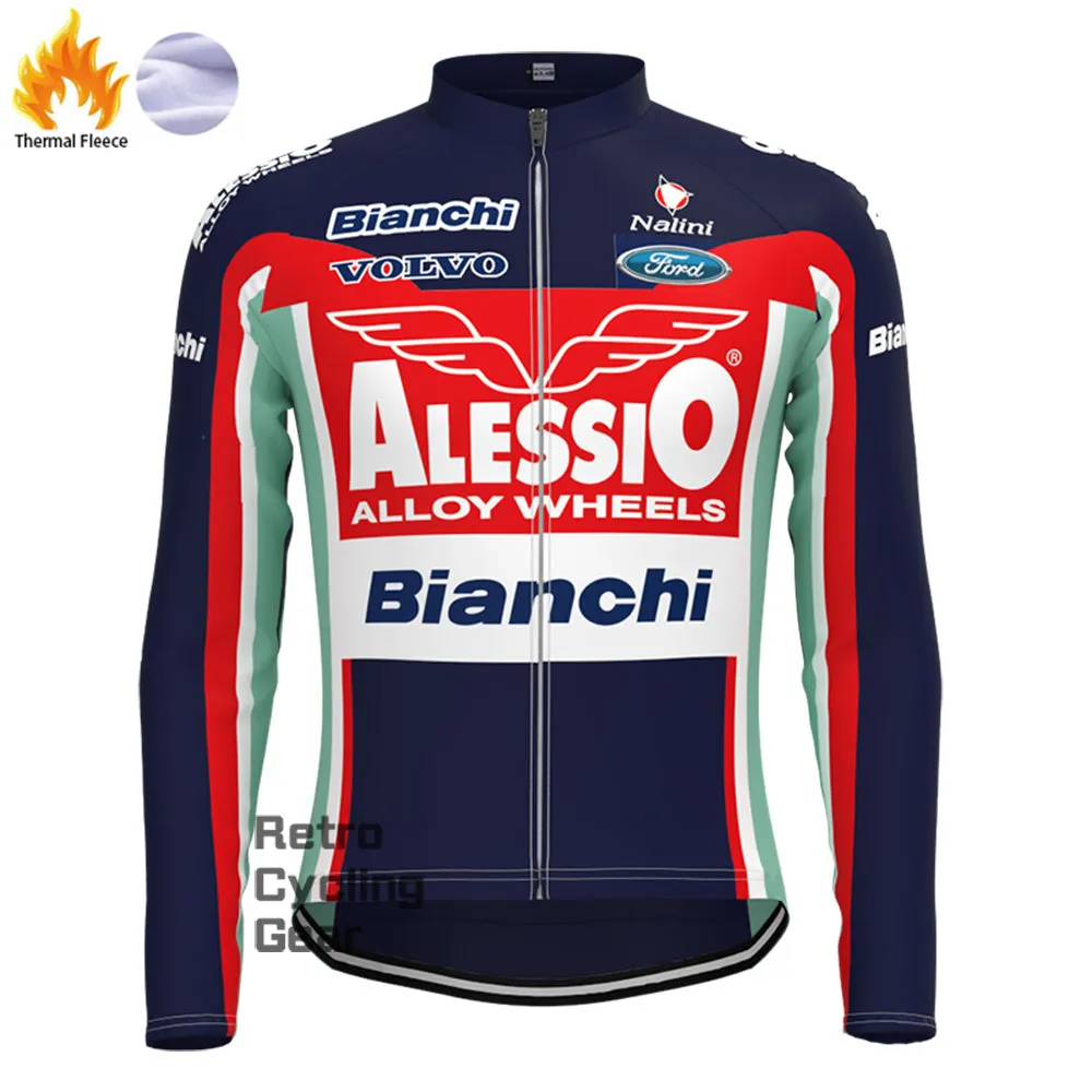 2004 Bianchi Fleece Retro Long Cycling Kits