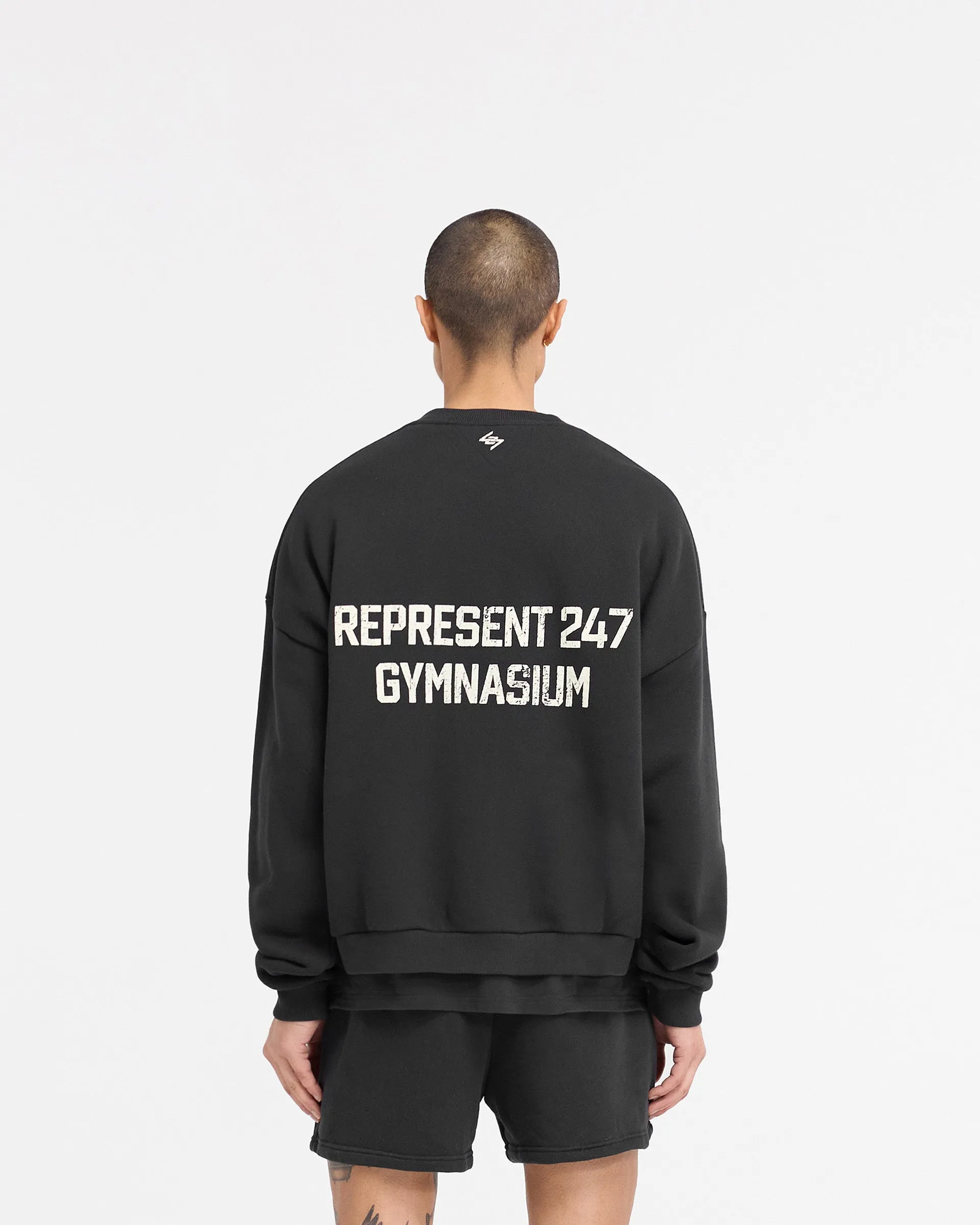 247 Gymnasium Boxy Sweater - Off Black