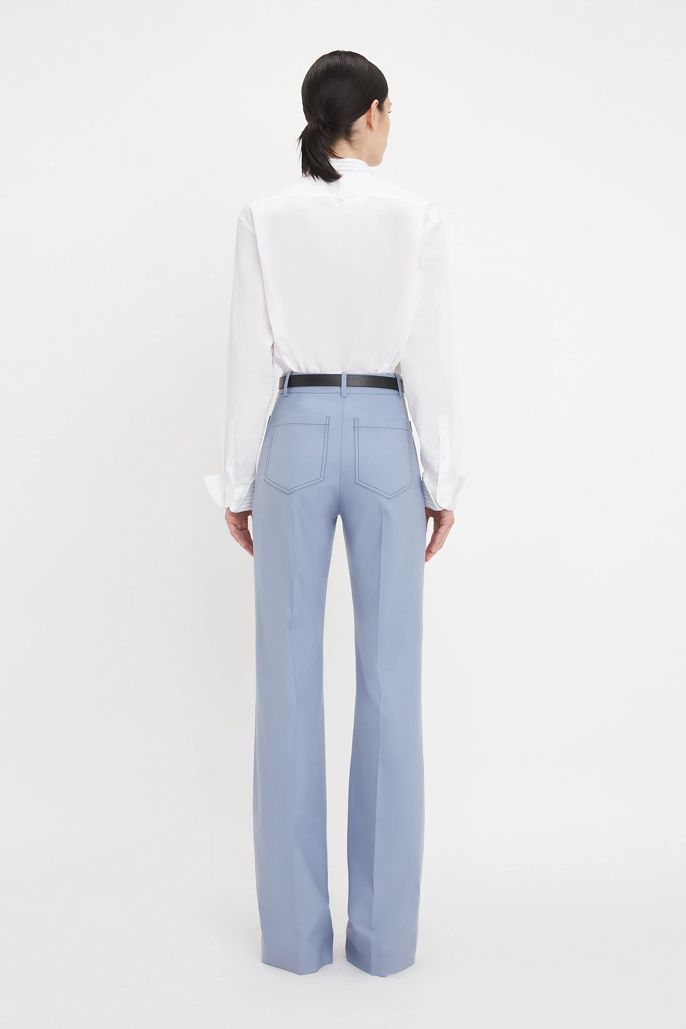 Alina High Waisted Trouser In Bluebell