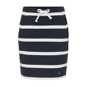 Anjelica Striped Skirt - Dark Navy/Pearl