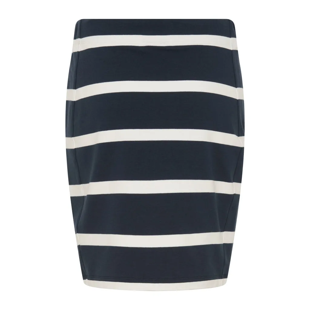 Anjelica Striped Skirt - Dark Navy/Pearl