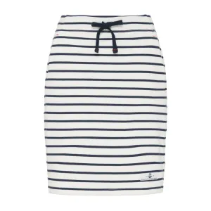 Anjelica Striped Skirt - Pearl/SR Navy