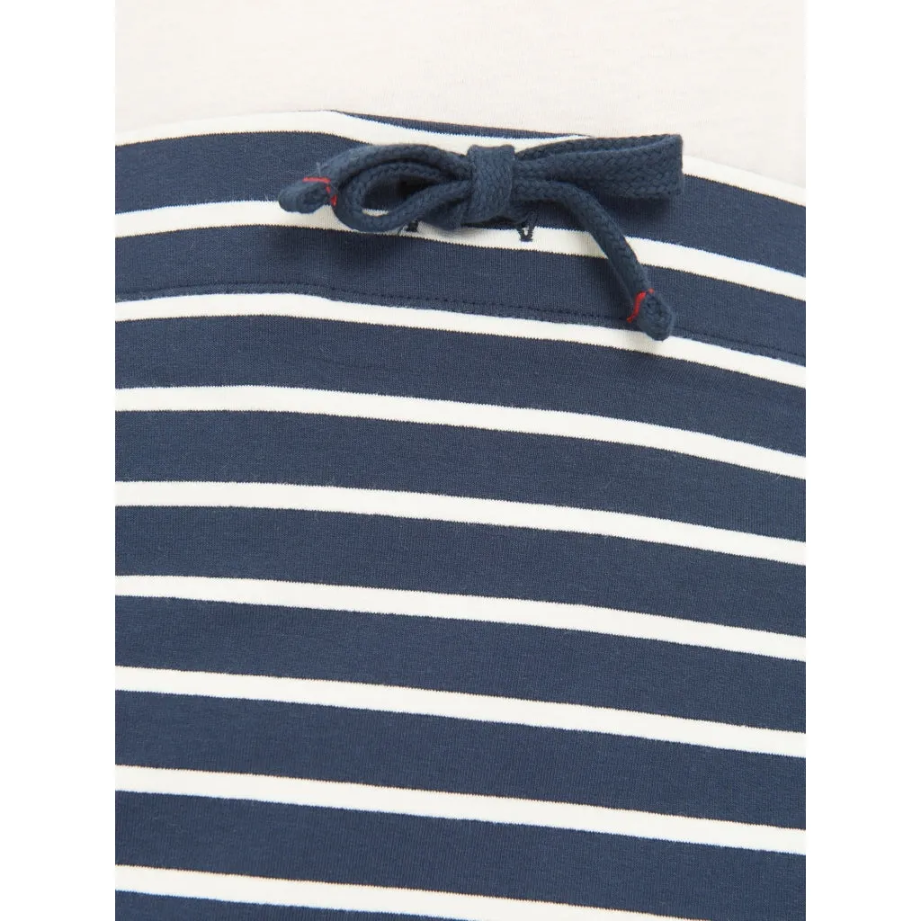 Anjelica Striped Skirt - SR Navy/Pearl Breton