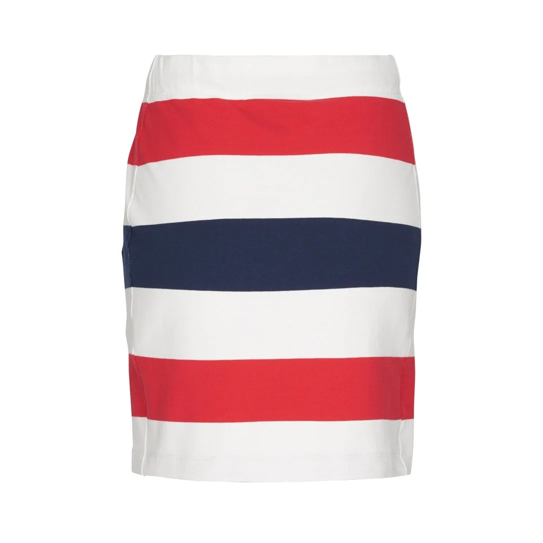 Anjelica Striped Skirt - SR Navy/Pearl/True Red