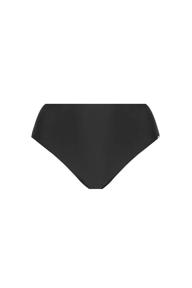 Black High Rise Bikini Bottoms