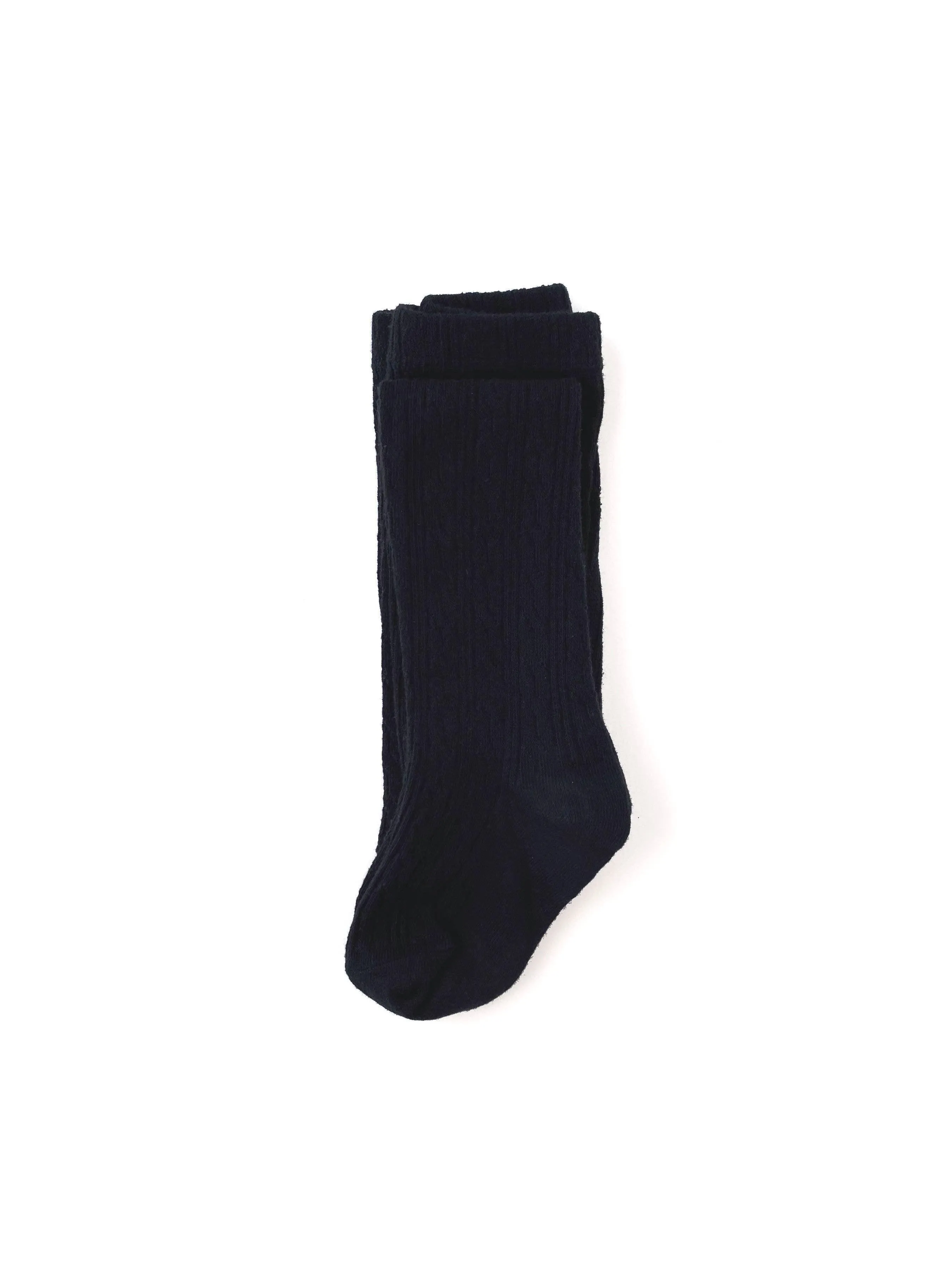 Cable Knit Tights | Black | Little Stocking Co.