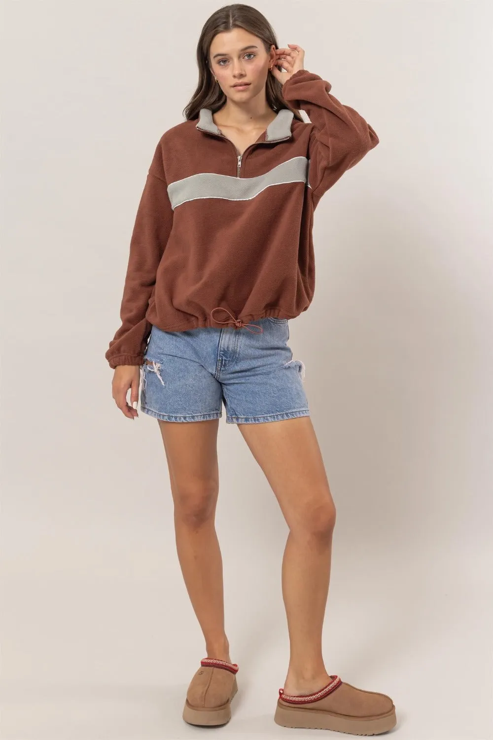 Camilla Half Zip Sweatshirt