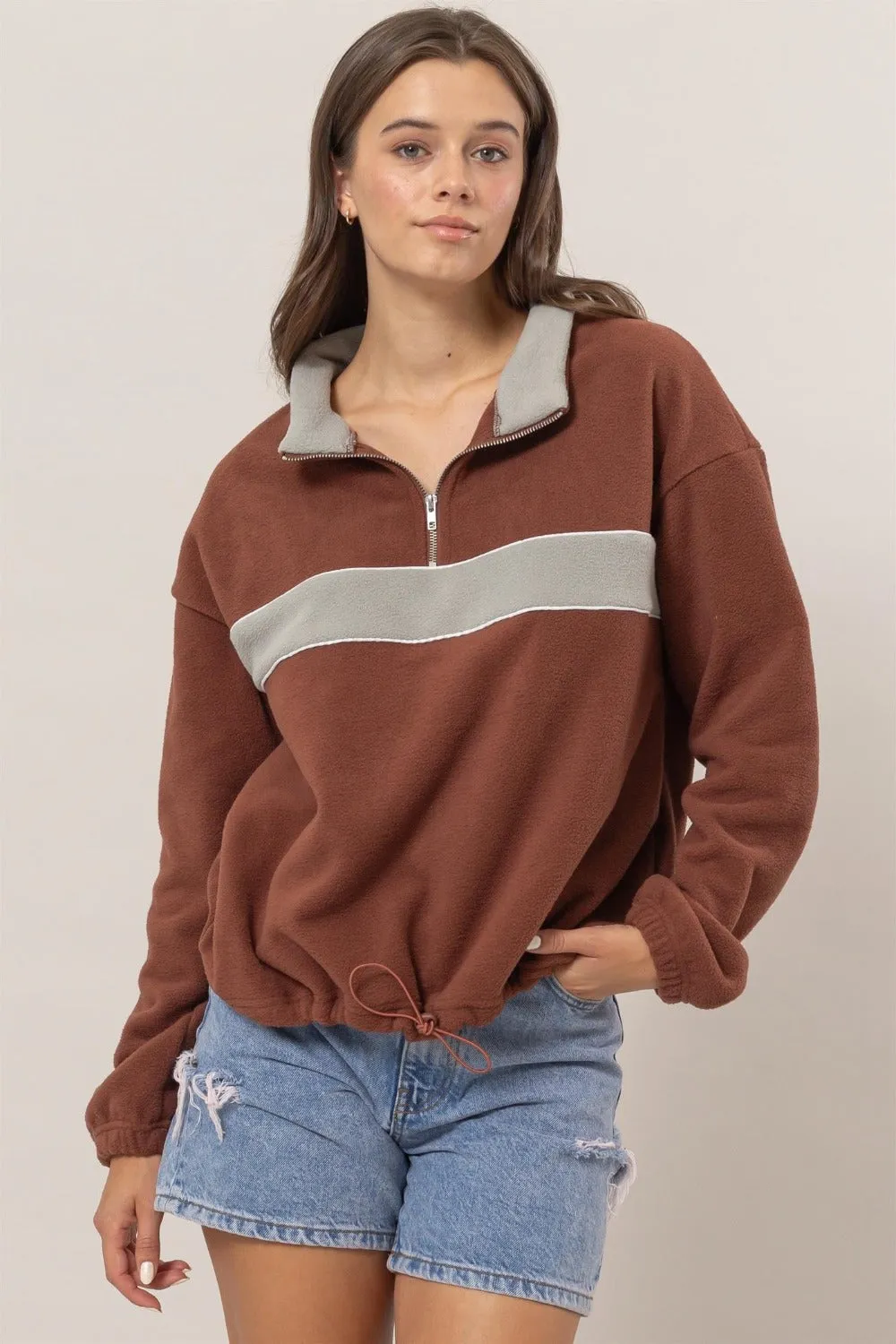 Camilla Half Zip Sweatshirt