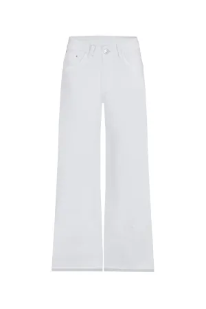 Cammy High Rise Wide Leg White Jeans