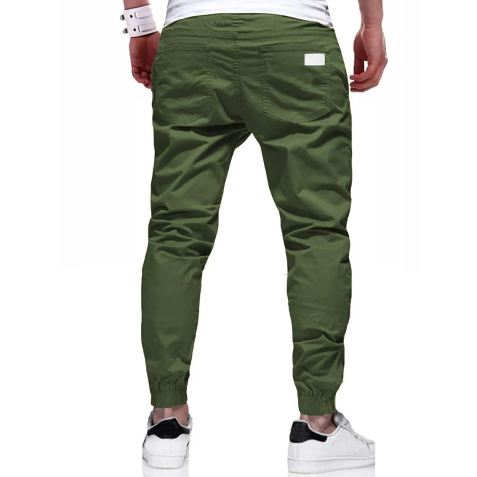 CASUAL DRAWSTRING MULTI-POCKETS JOGGER PANTS