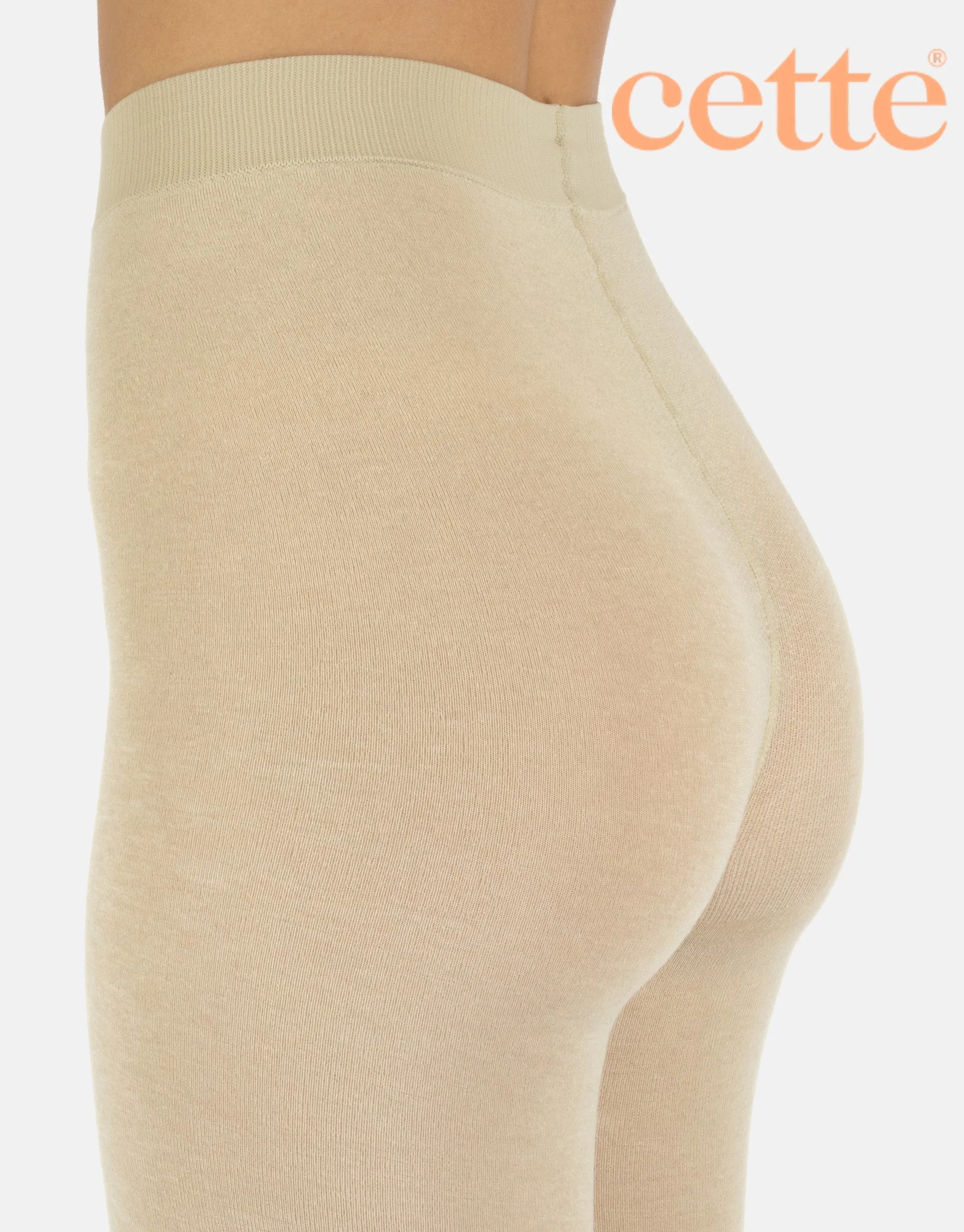 Cette Lima Cashmere Wool Tights Oyster White