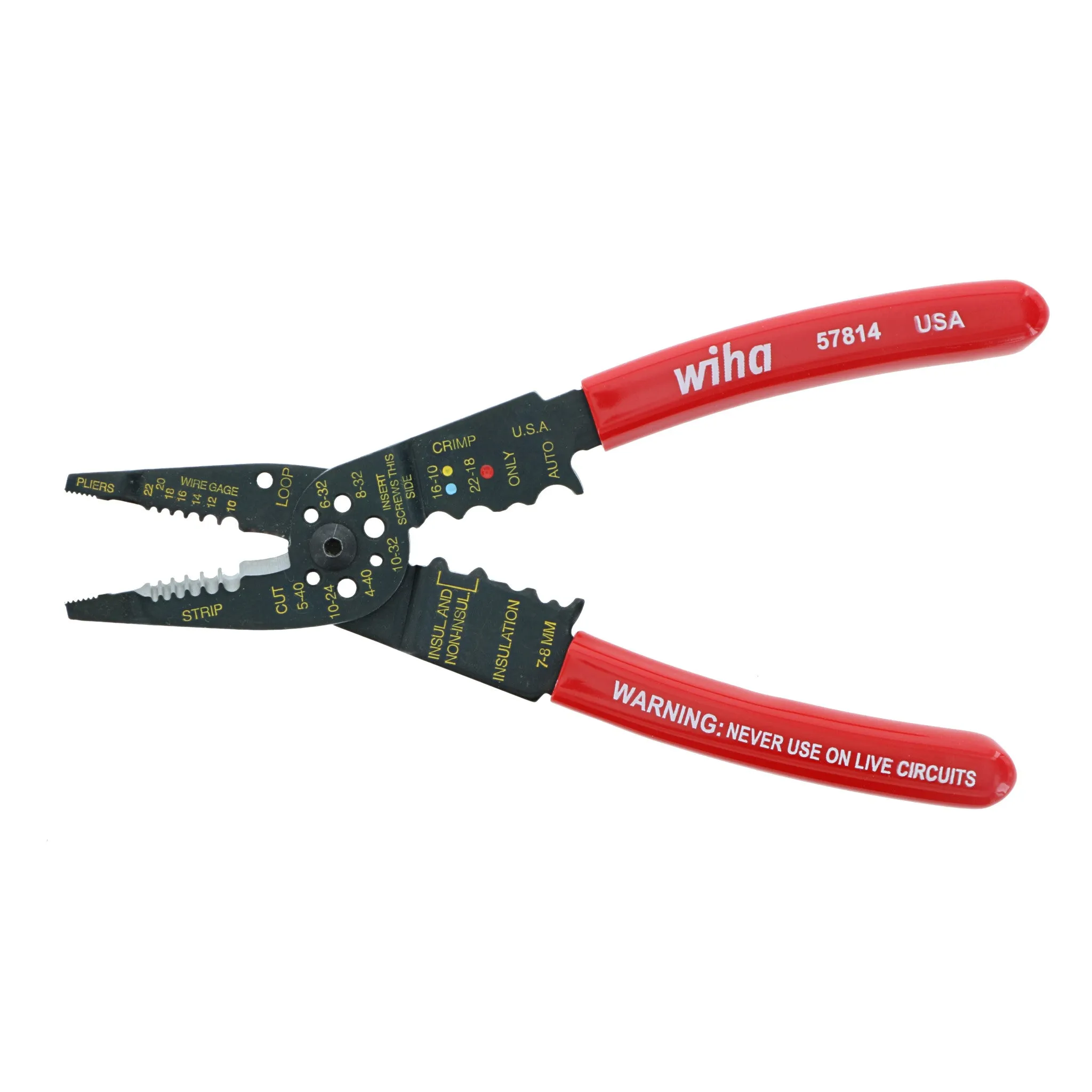 Classic Grip Wire Combination Strippers/Crimpers 8.25"