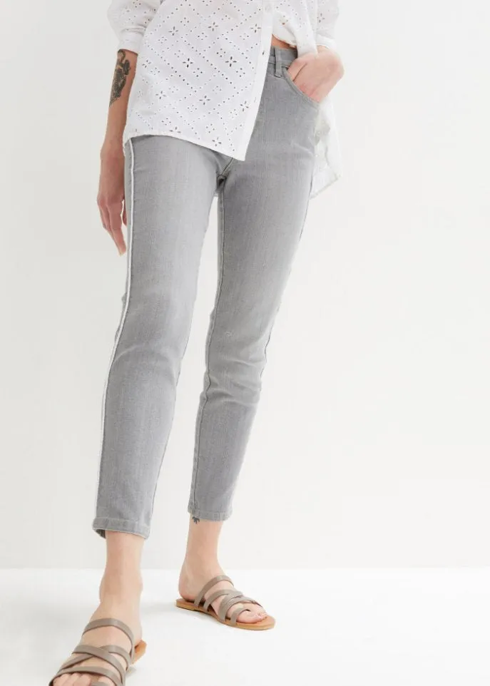 Comfortable stretch skinny jeans 7/8 John Baner Jeanswear, gray