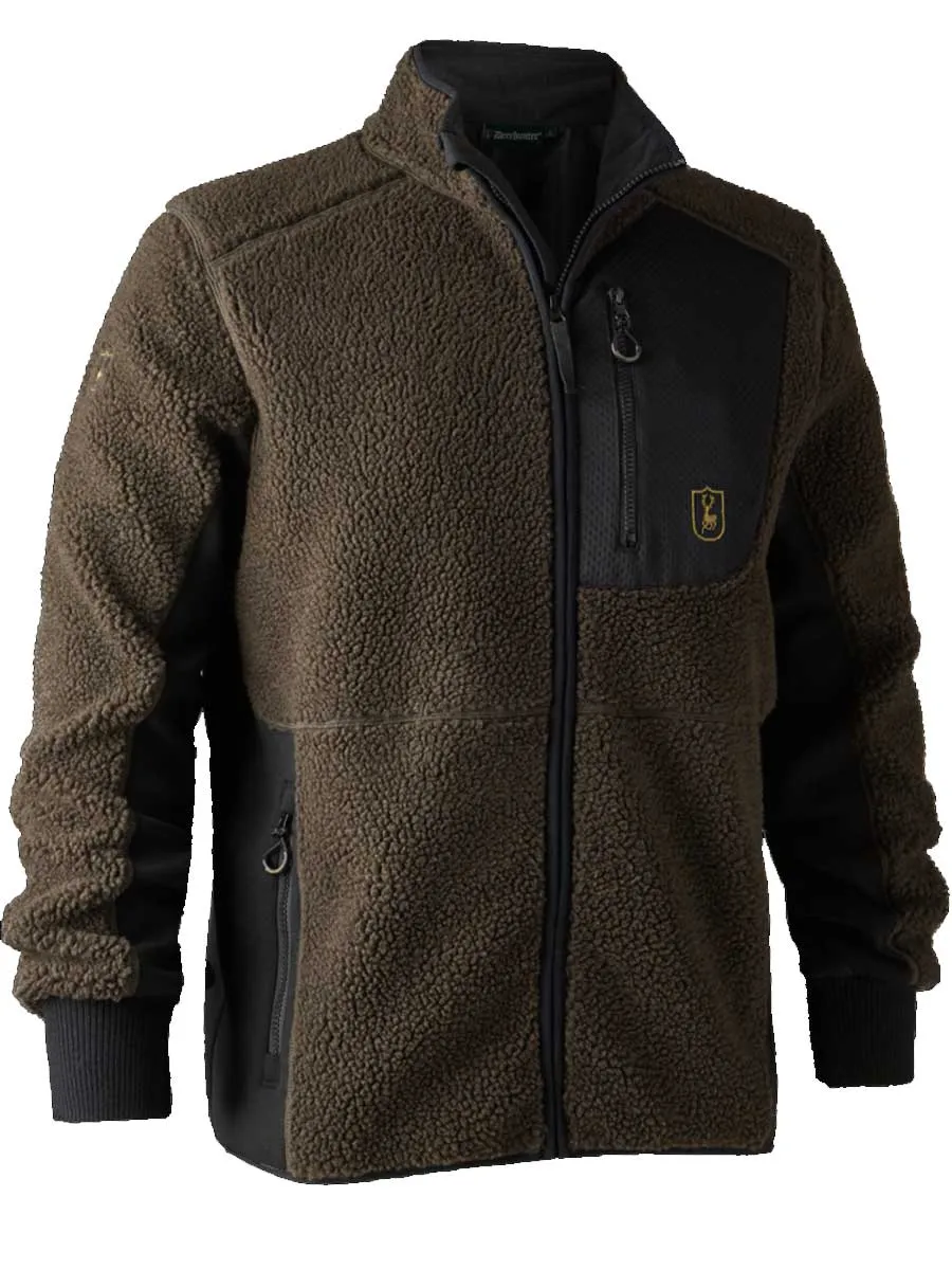 DEERHUNTER Rogaland Fiber Pile Jacket - Mens - Chocolate Brown