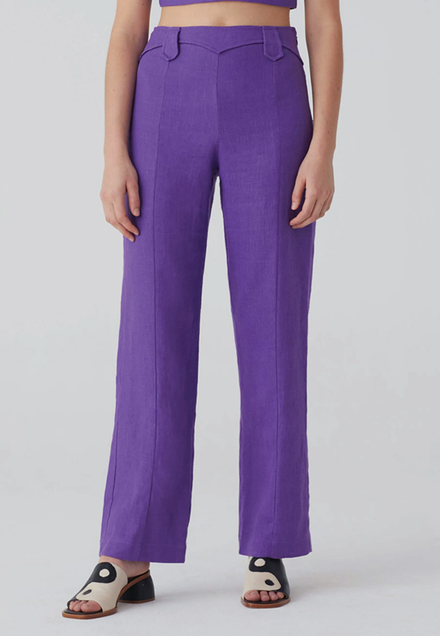 Dolar Pants - dark mauve