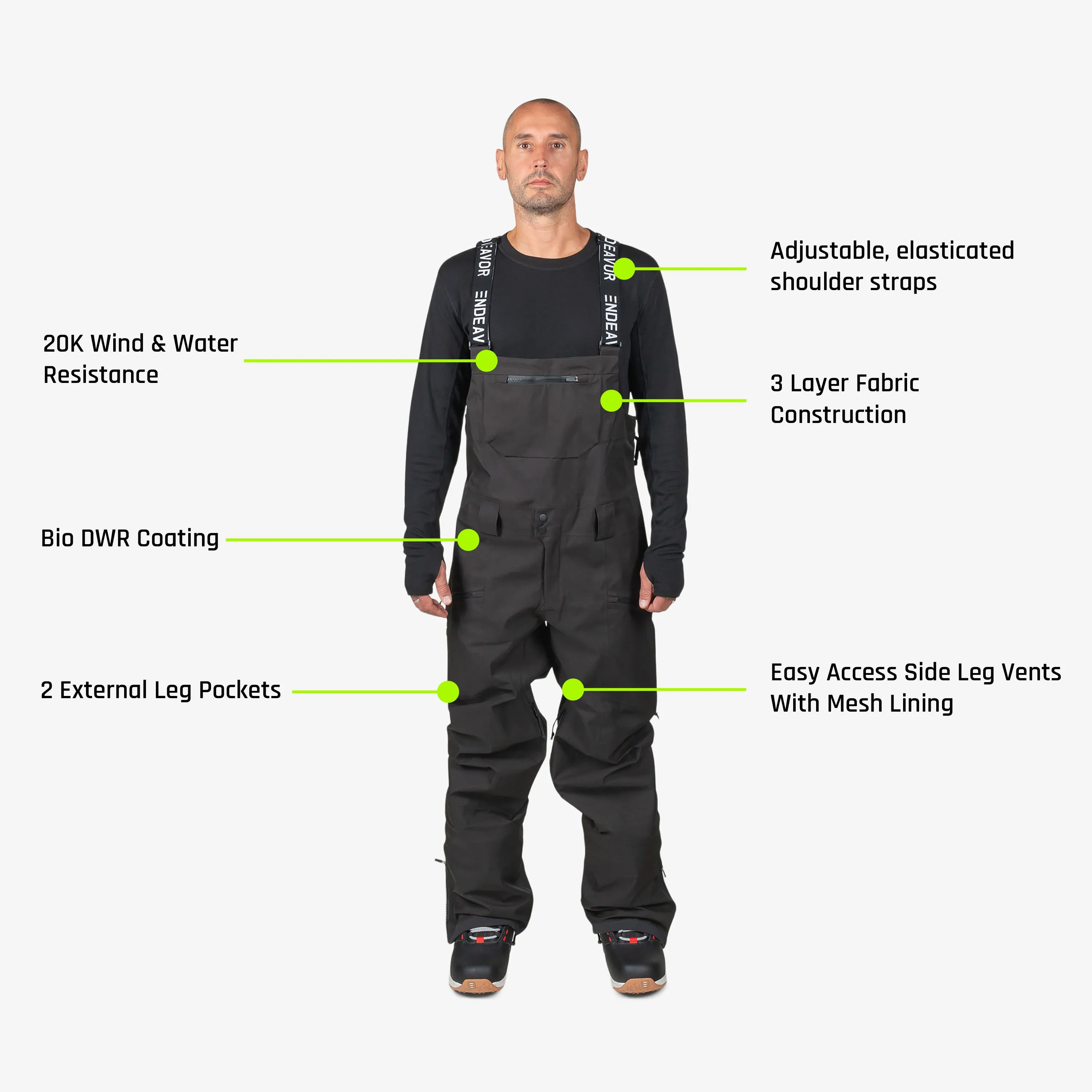 Endeavor 3L Shelter Bib Pant