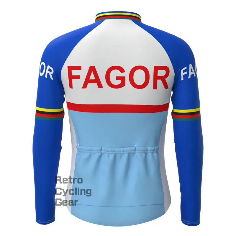 Fagor Blue Fleece Retro Cycling Kits