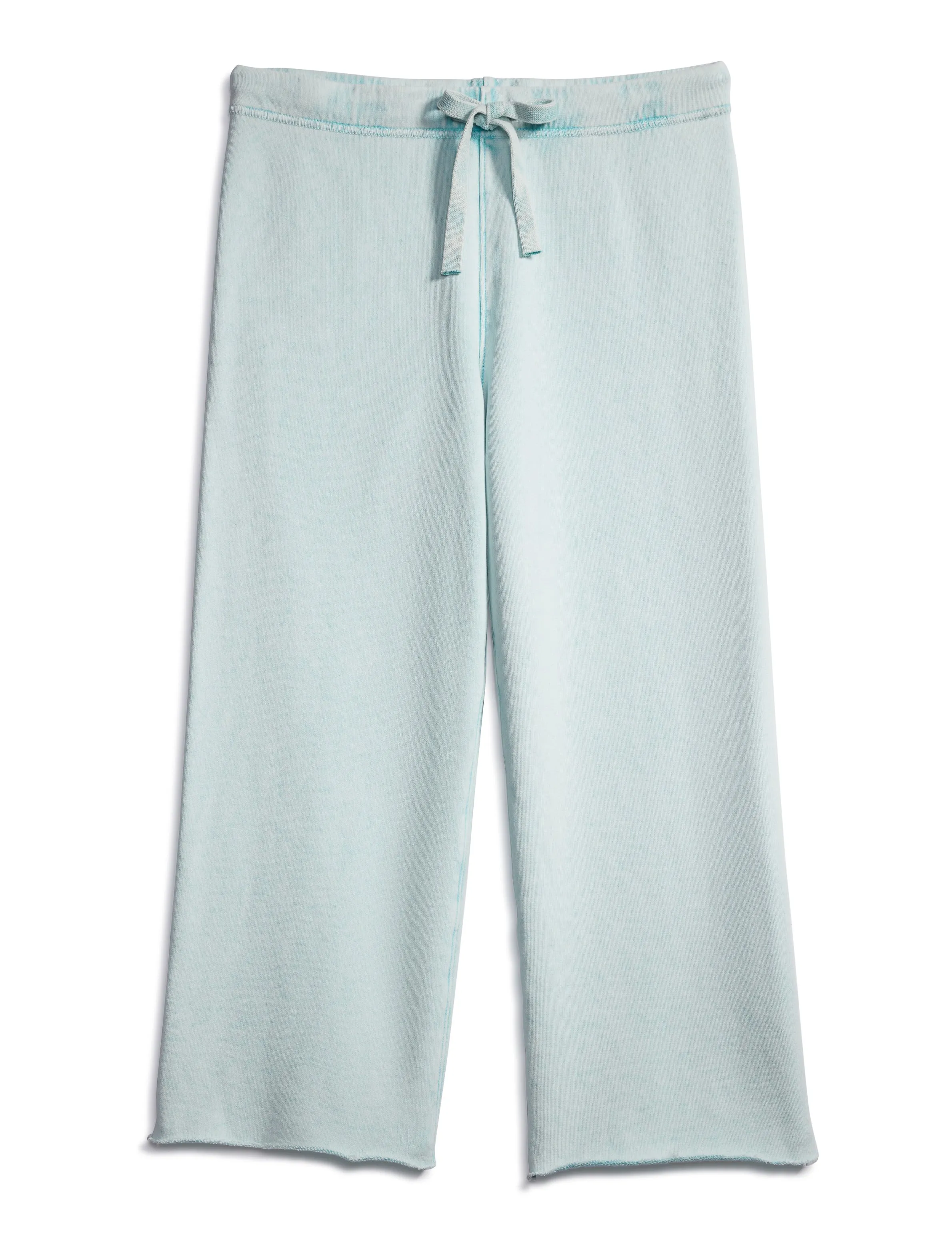 Frank & Eileen - Cropped Wide Leg Sweatpant in Sea Foam Stain