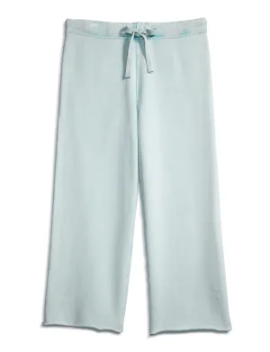 Frank & Eileen - Cropped Wide Leg Sweatpant in Sea Foam Stain