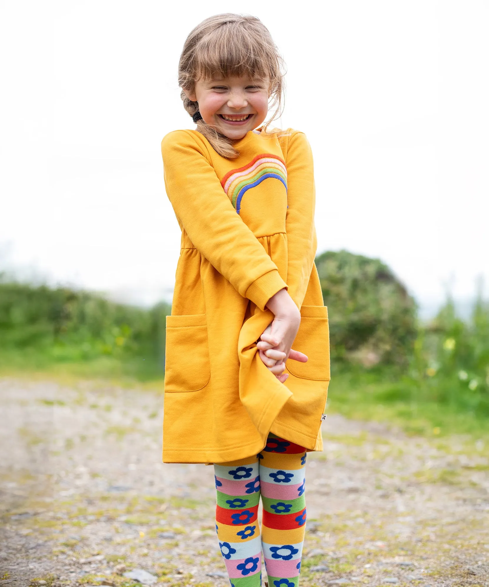 Frugi Norah Tights - Retro Happy/Flower