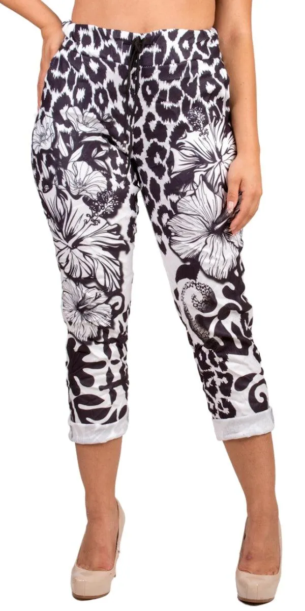 Geniviv Hibiscus Print Pant