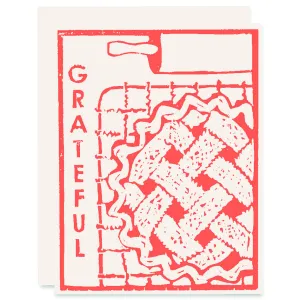 Grate-Full of Pie Letterpress Card