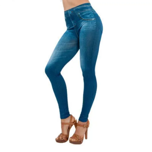 High Waist Curvy Stretch Skinny Jeans