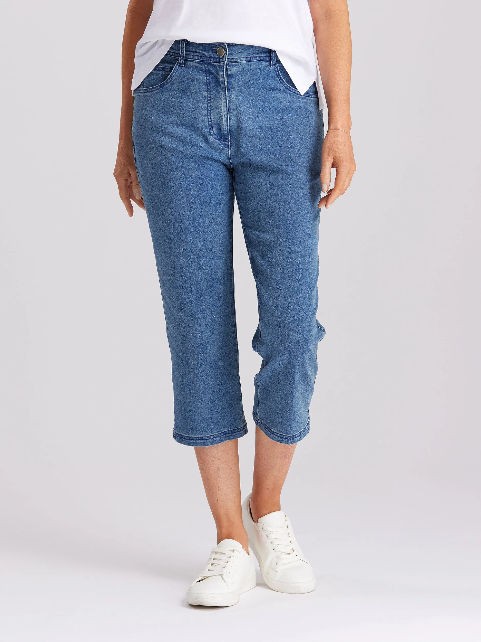 Intense Denim 3/4 Pant