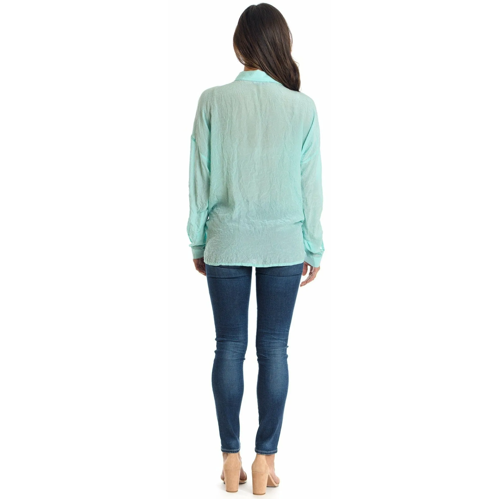 Kennedy Mint Button Down Top