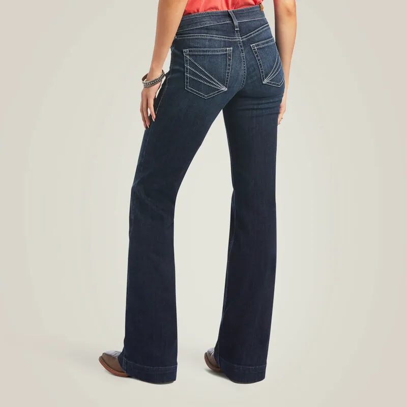 Ladies Ariat Trouser Perfect Rise Aisha Wide Leg Perfect Trouser - 10040806