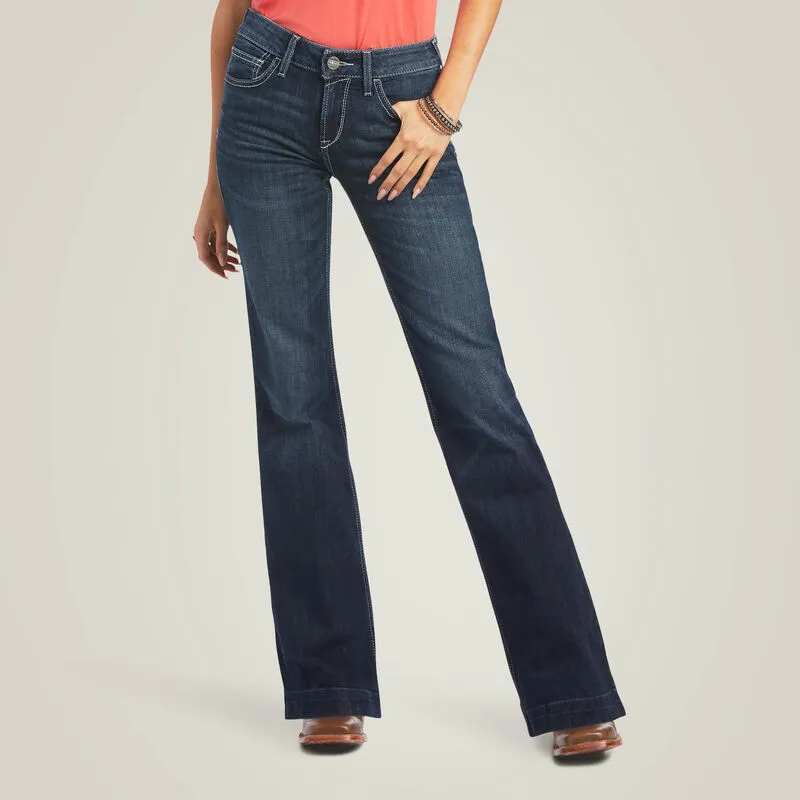 Ladies Ariat Trouser Perfect Rise Aisha Wide Leg Perfect Trouser - 10040806