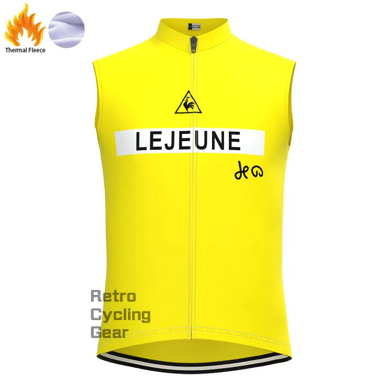 Lejeune Yellow Fleece Retro Cycling Kits