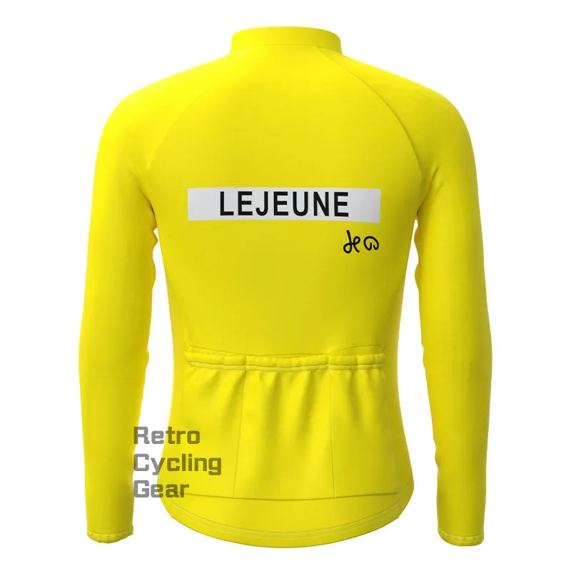 Lejeune Yellow Fleece Retro Cycling Kits