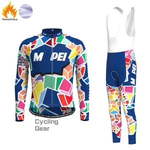 MAPE Fleece Retro Long Sleeve Cycling Kits