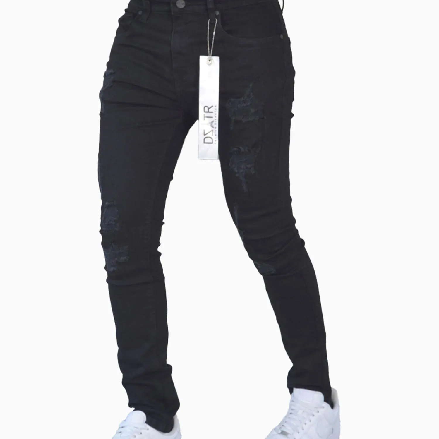 Men's Jeans Rips Denim Skinny Pant