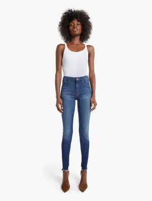 Mother Denim - The Looker Two Step Ankle Fray Skinny Jeans in Skunk at the Tea Party