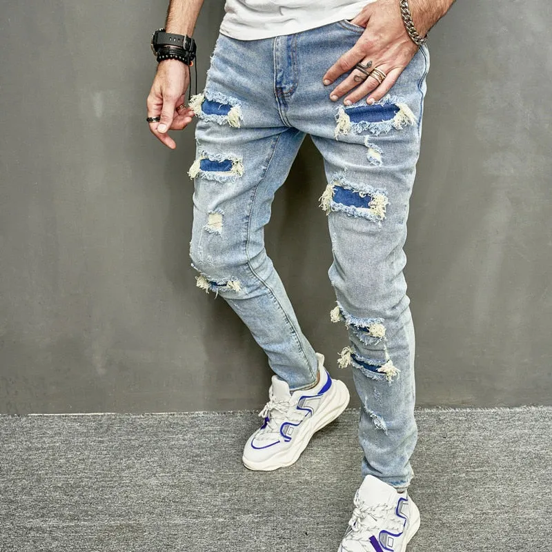 NEW Men's Distressed Skinny Jeans