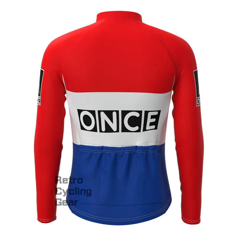 ONCE Red Fleece Retro Cycling Kits