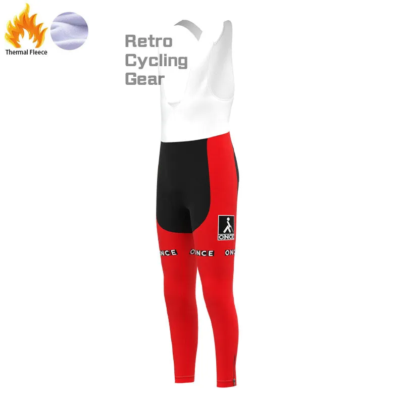 ONCE Red Fleece Retro Cycling Kits