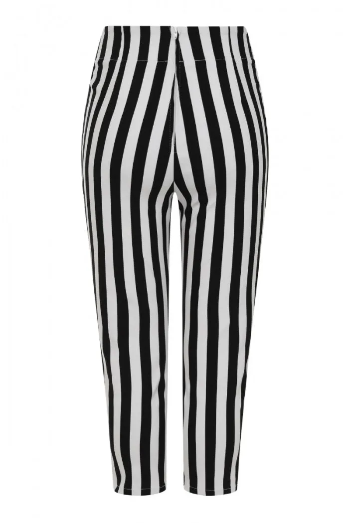 Otho High Waist Capris by Hell Bunny