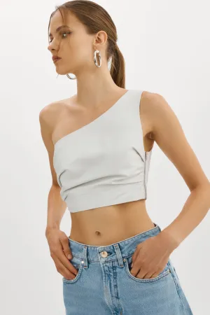 PESHA | Leather Crop Top