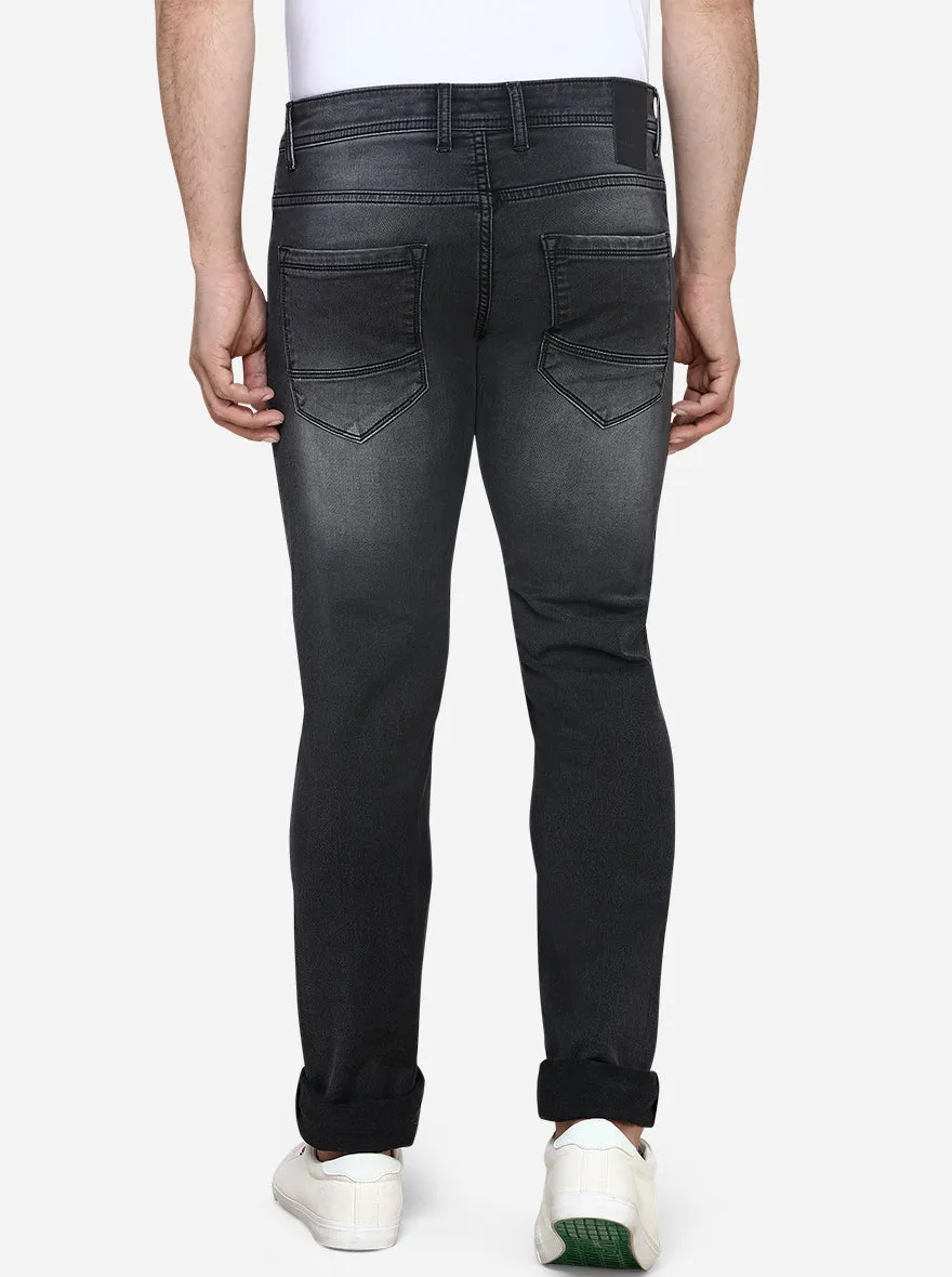 Phantom Black Washed Slim Fit Jeans | JadeBlue