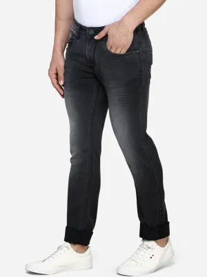 Phantom Black Washed Slim Fit Jeans | JadeBlue