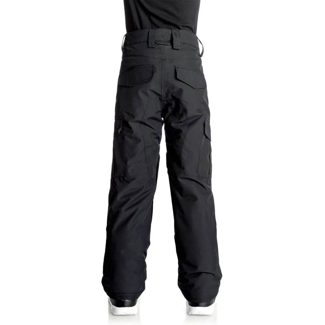 Quiksilver Porter Boys Youth Snow Pants- Black