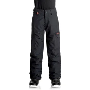 Quiksilver Porter Boys Youth Snow Pants- Black