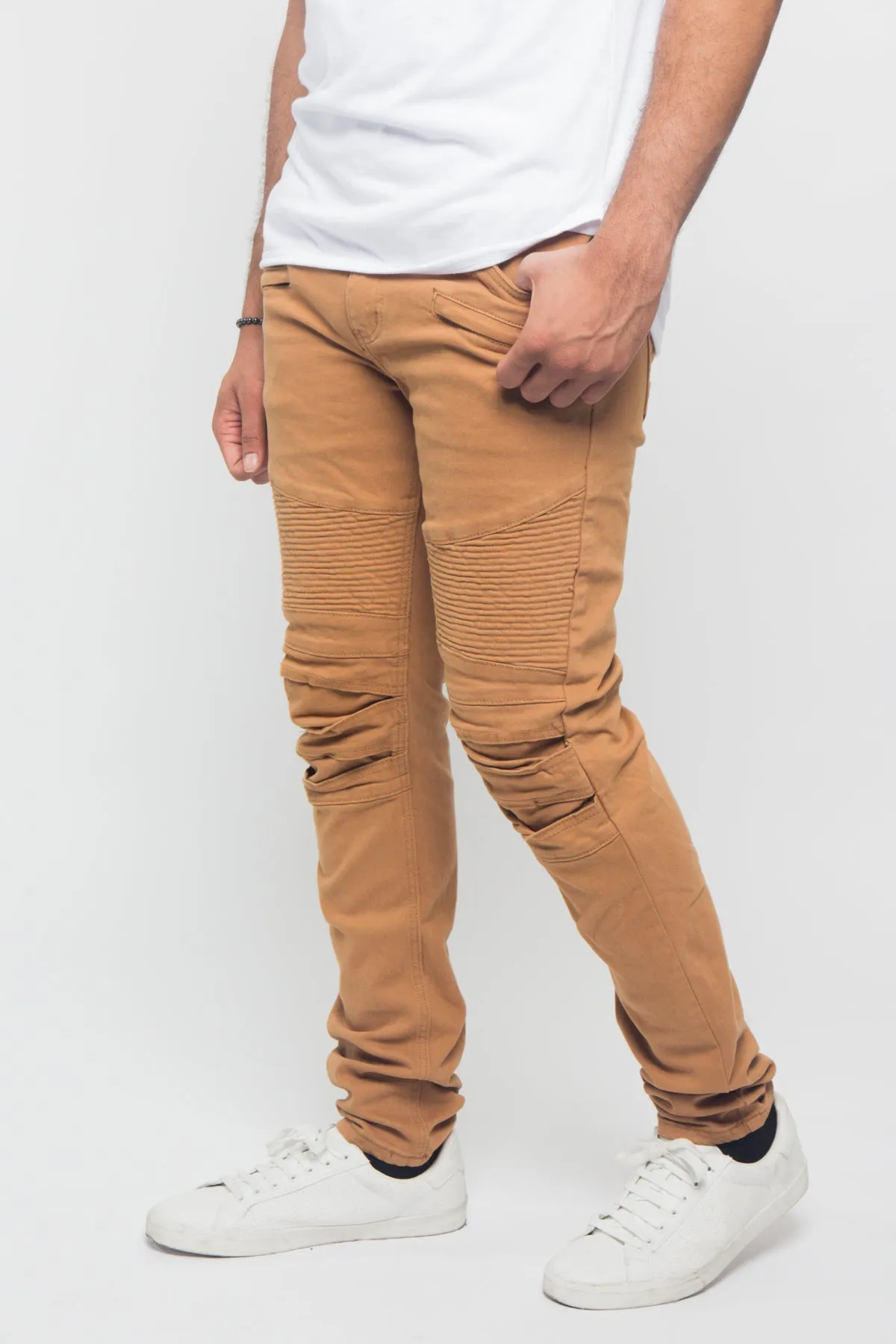 Scrunched Fold Illusion Jeans