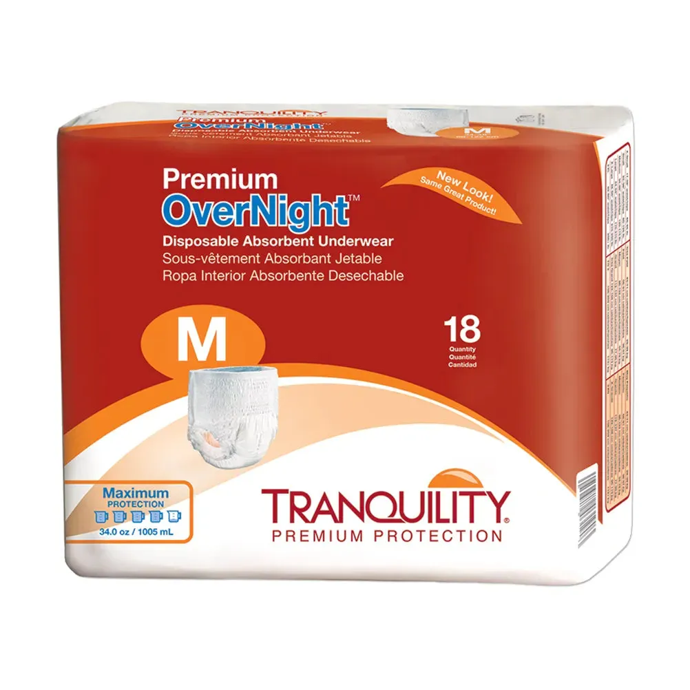 Tranquility Premium OverNight Disposable Absorbent Underwear