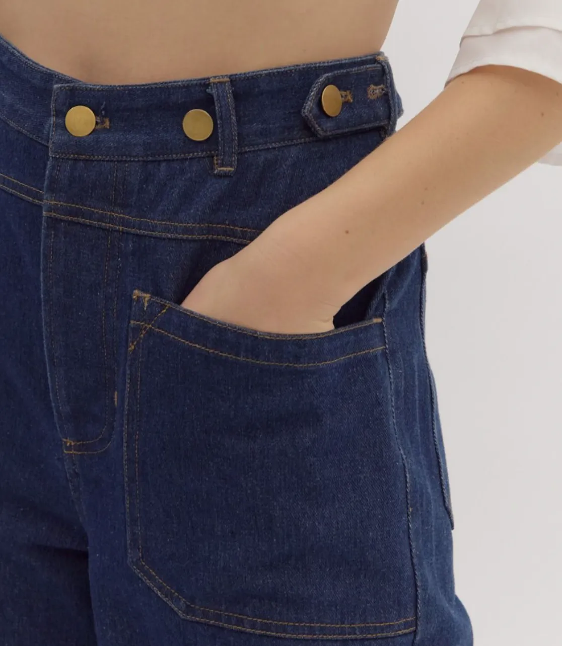 Whitney High Waisted Denim Pants