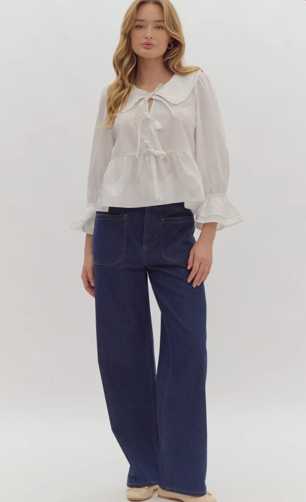 Whitney High Waisted Denim Pants